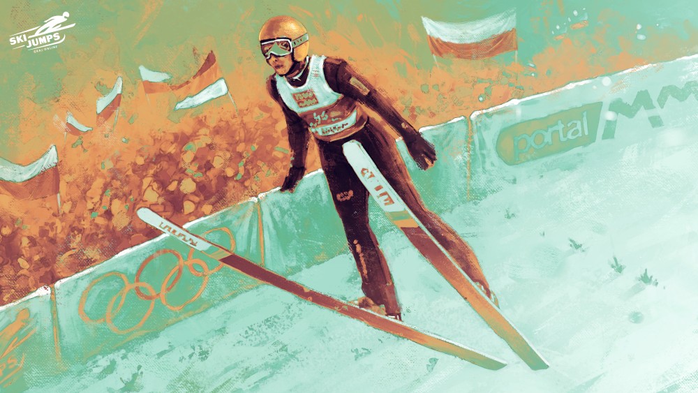 Ski Jumping artwork gra skoki