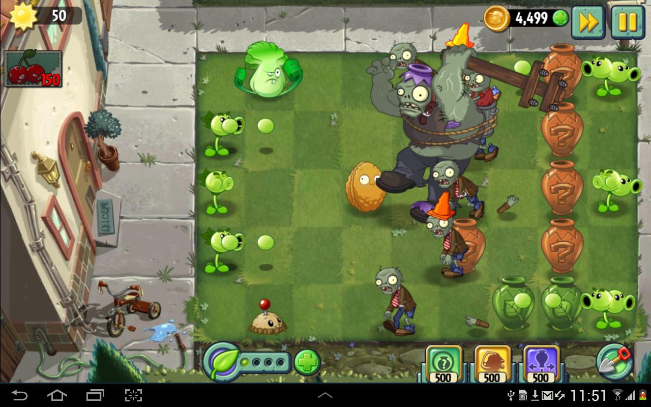 Plants vs Zombies tower defense