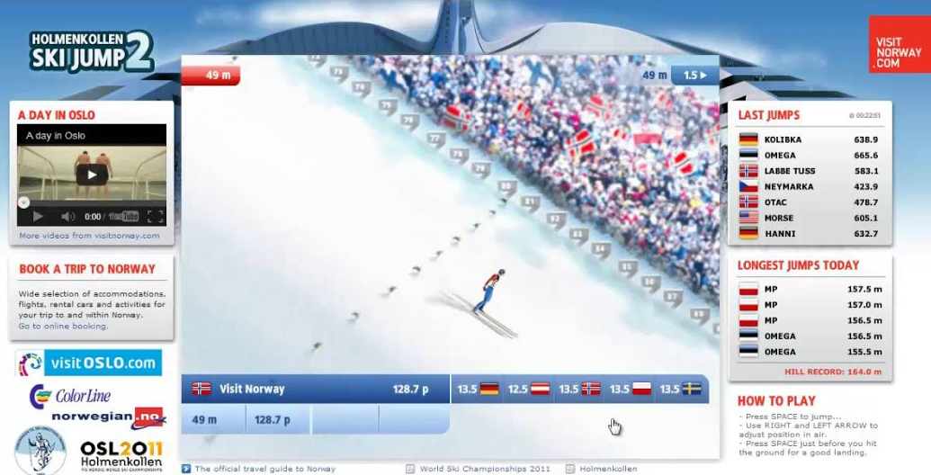 Holmenkollen Ski Jump 2 - gra skoki online