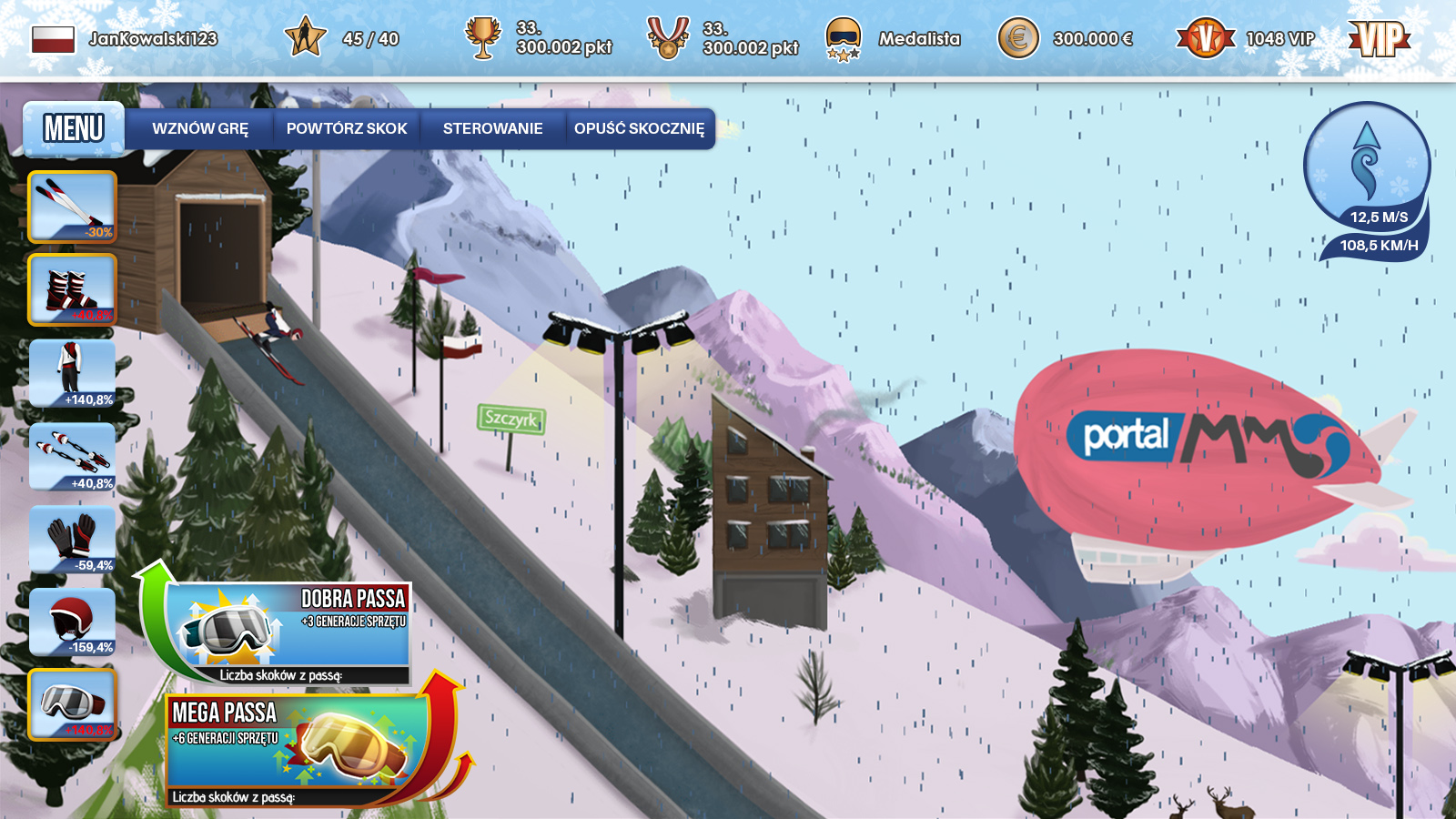 Ski Jump Simulator - gra skijumping online